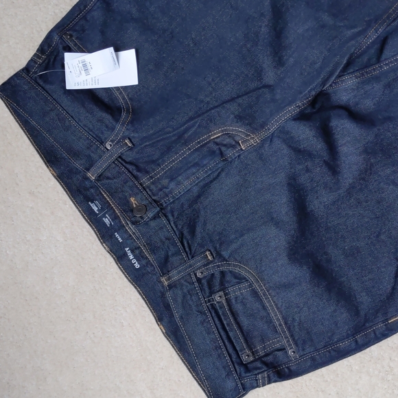 NWT Old Navy Built-In Tough, 38x34, Athletic Taper, Dark Wash, #2 of 2 pairs - Picture 7 of 8